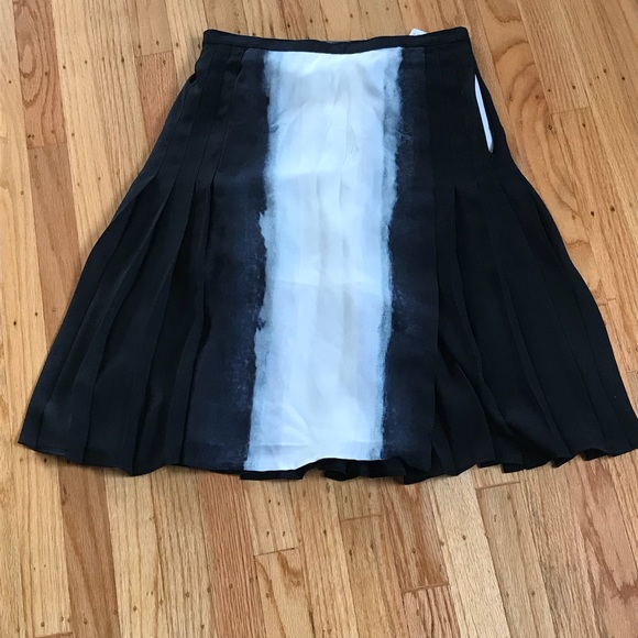 Vince Vertical Tie Dye Pleated Skirt - Picture 3 of 8